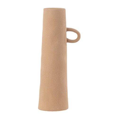 VASE GRÈS 27X8CM CAMEL