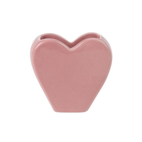 VASE CUR CÉRAMIQUE 8.5X8.5X3.4CM ROSE
