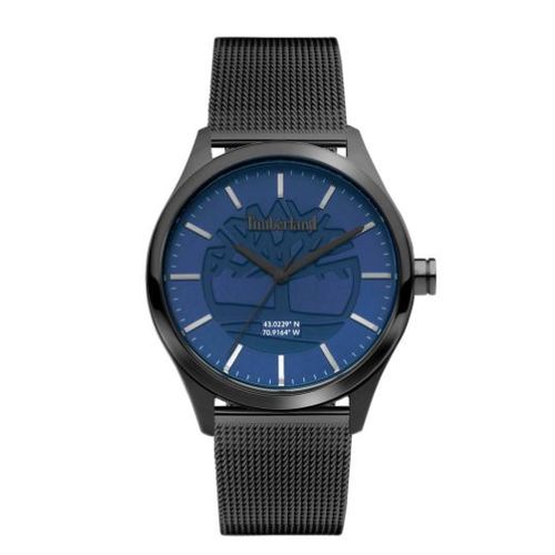 Montre Timberland À Quartz En Acier Wompatuck - Noir Et Bleu