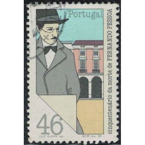 Portugal 1985 Oblitéré Used 50 Ans De La Mort De Fernando Pessoa Écrivain Y&t Pt 1645 Su