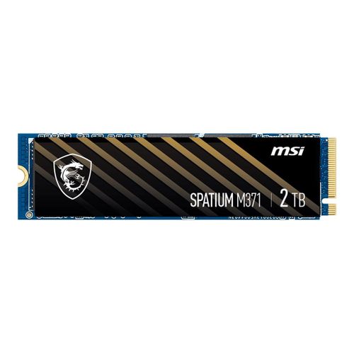 MSI SPATIUM M371 - SSD - chiffré - 2 To - interne - M.2 2280 - PCIe 3.0 x4 (NVMe)