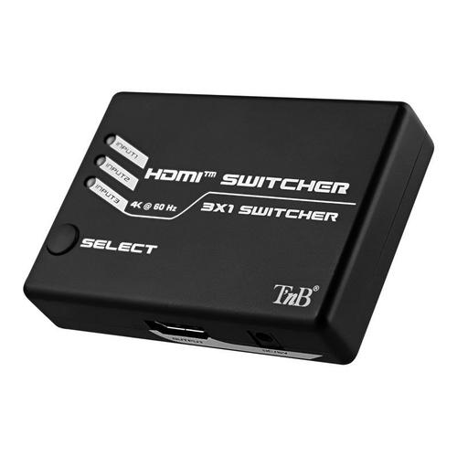 T'nB - Commutateur vidéo/audio - 3 x HDMI - de bureau