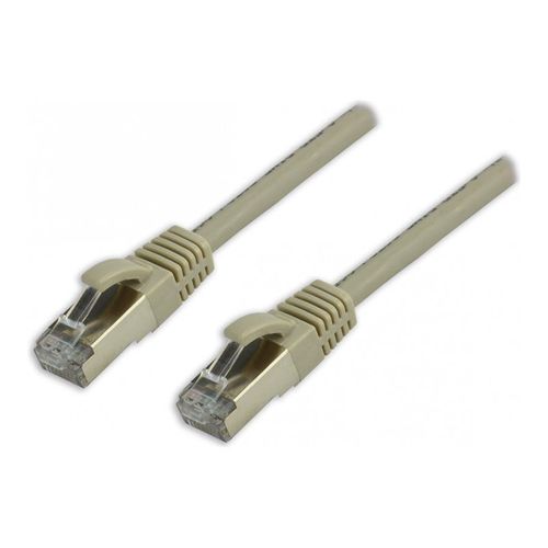 MCL - Câble réseau - RJ-45 (M) pour RJ-45 (M) - 50 cm - 6 mm - SFTP - CAT 8.1 - sans halogène, sans crochet - gris