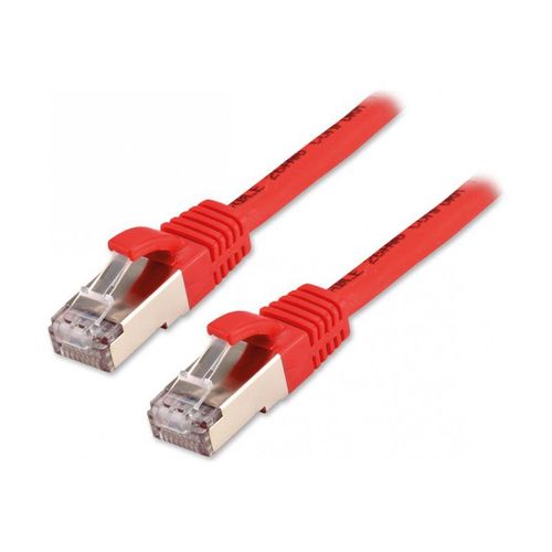 MCL - Câble réseau - RJ-45 (M) pour RJ-45 (M) - 5 m - 6 mm - SFTP - CAT 8.1 - sans halogène, sans crochet - rouge