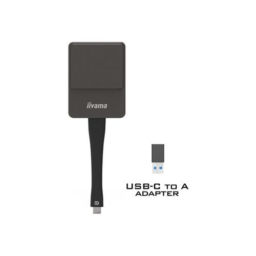 iiyama WP D002C - Adaptateur de diffusion en continu de support réseau - argent/noir