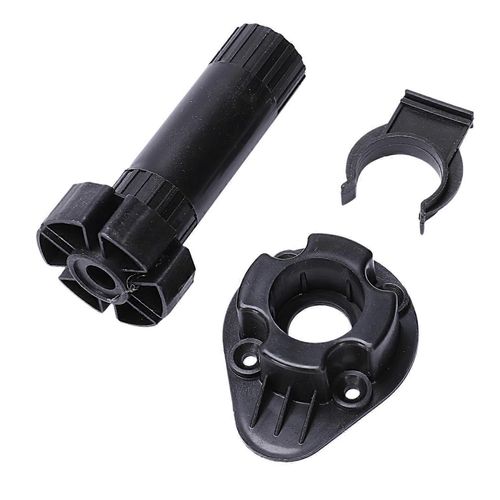 2x Plastique Hauteur Réglable Cuisine Placard Plinthe Pied Jambe Paire Noir