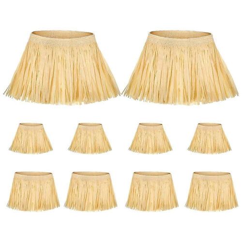10 pièces de paille kit papier costume accessoires cou bras et cheville attaches pour accessoire de fête
