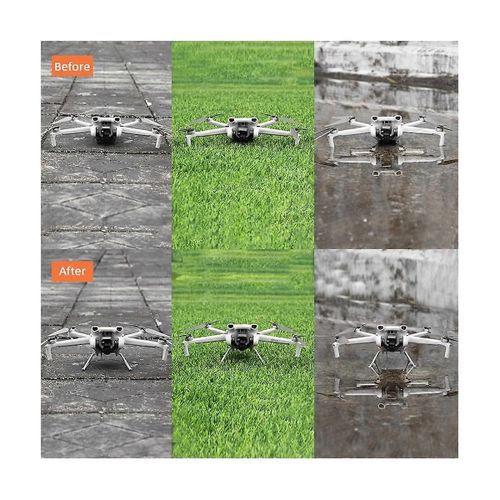 Train D¿Atterrissage Pliable Pour Mini 3 / Mini 3 Pro Extension Support Jambes Protecteur Accessoires Drone Gris-Générique