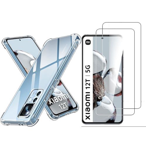 Coque Silicone Angles Renforces + 2 Vitres Protection Ecran Pour Xiaomi 12t 5g Little Boutik®