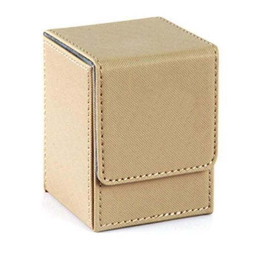 Boîte À Cartes Deck Box Boîtes De Jeu De Cartes À Manches Pour Classeurs Yugioh : 100+, Couleur Sable