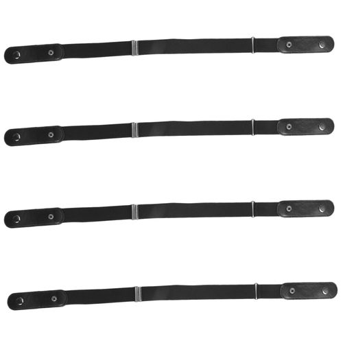 4x Ceinture ?Lastique Sans Boucle Pour Jean Pantalons Robes Ceintures ?Lastiques Sans Boucle Convient ? Femmes Gar?Ons Filles Laissez Tomber (Noir)