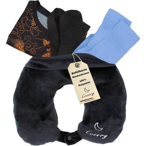 -Coussin De Nuque De Voyage-Coussin De Voyage En Avion À Remplir Avec Des Vêtements-Coussin Lavable,Coussin De Voyage-Coussin De Voyage-Économiser Les Bagages À Main-Convient Pour