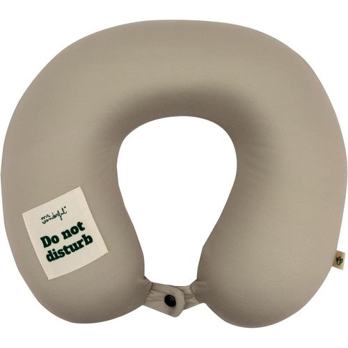 -Coussin De Voyage-Ne Pas Perturber-Coussin De Voyage Avec Bouton Poussoir Sur Le Devant Pour L'ajuster Lors De L'utilisation