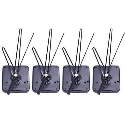 4 Set de Rechange Horloge Murale Mains Bricolage Pi¿¿ces de R¿¿paration M¿¿canisme de Mouvement Pendule Moteur D'Horloge ? Quartz Avec Mains et Kit de Raccords