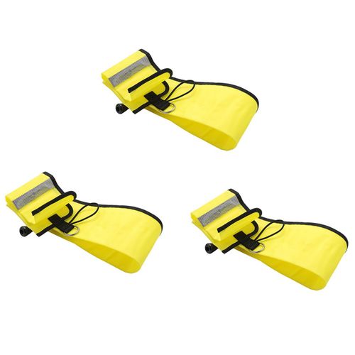 3 Pi¿¿Ces 1 M Plong¿¿E Sous-Marine Gonflable Surface Signal Marqueur Bou¿¿E Visibilit¿¿ Flotteur Signal Tube Saucisse, Jaune