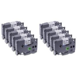Paquet De 10 Rubans Pour ¿¿Tiqueteuses Brother Tze-231 -231 Pour ¿¿Tiqueteuses P-Press Lamin¿¿, Pour Mod¿¿Le Pt D200 D210 H100 1880