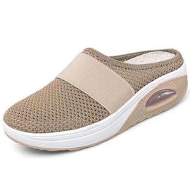 Sandales Compensées Orthopédiques 4wd Pour Femmes,Chaussures Rétro,Ouvertes,Vintage,Cuir Anti-Ald,Décontractées,Plateforme,Premium,Été,2024