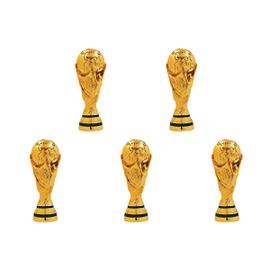 Porte-Clés Football Trophée Coupe du Monde 5 Pieces Keychain de Crochets  Pendentif Football Porte-Clés Football Fan Souvenir Cadeaux pour Hommes  Femme Garçons Filles