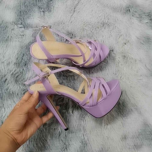 Loslandifen 2025 14cm Plate-Forme Talons Hauts Sandales Sexy Bride À La Cheville Bout Ouvert Gladiateur Robe De Soirée Femmes Chaussures Grande Taille 44