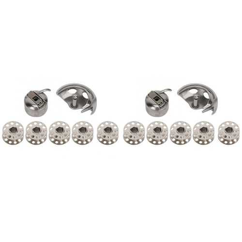 2ensemble Bobines D'outils De Couture + Bo?Tier De Canette + Crochet De Navette Pour Fournitures De Couture De Machine ¿¿ Coudre Domestique De Style Ancien
