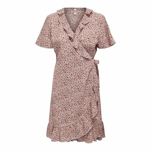 Robe Courte À Volants Cache Coeur Imprimé Floral Femme Jdy