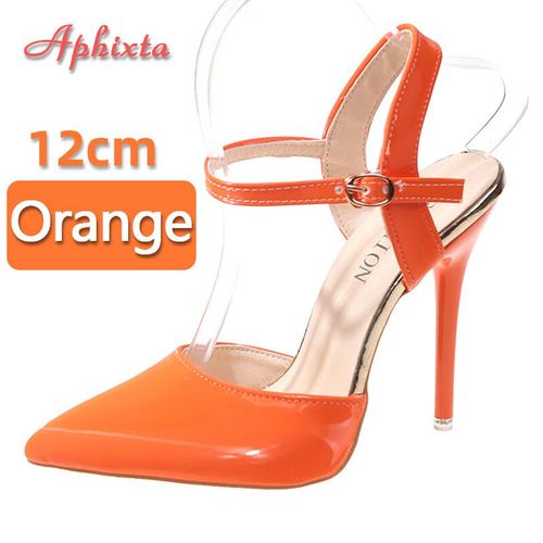 Aphfête Ta-Sandales À Talons Aiguilles Super Hauts Pour Femmes,12cm,Chaussures De Soirée Pointues,Grande Taille 48