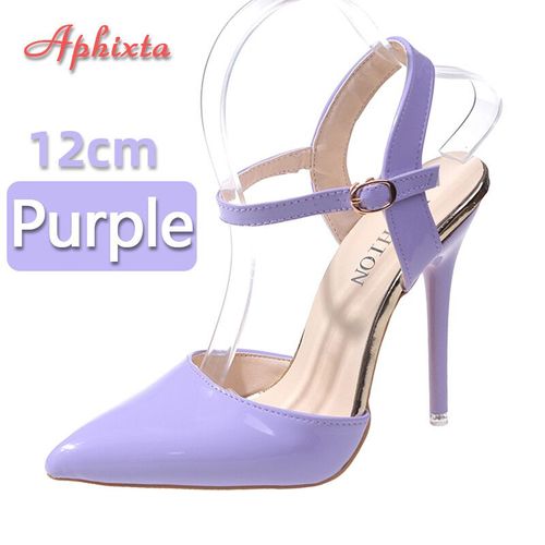 Aphfête Ta-Sandales À Talons Aiguilles Super Hauts Pour Femmes,12cm,Chaussures De Soirée Pointues,Grande Taille 48
