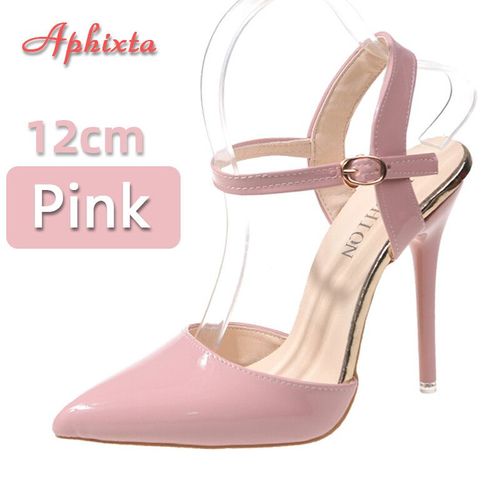 Aphfête Ta-Sandales À Talons Aiguilles Super Hauts Pour Femmes,12cm,Chaussures De Soirée Pointues,Grande Taille 48