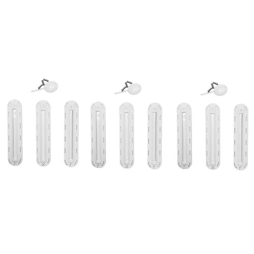 9pcs Pour Box Accessoires De Planche De Surf Professionnels Planche De Surf Color¿¿ Pour Plug Avec Vis ¿¿ Cl¿¿ (Blanc)
