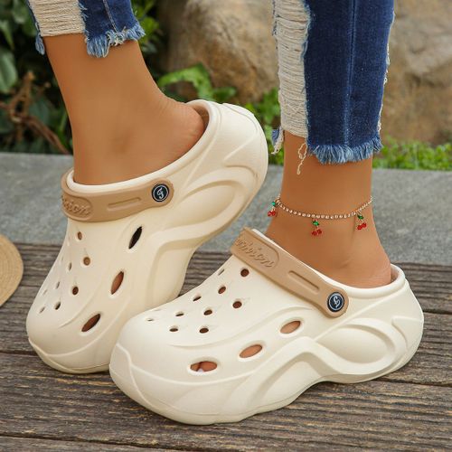Sabots À Plateforme Épaisse Pour Femmes,Optique Douce,Sandales De Plage Astronomiques,Chaussures Coordonnantes,Pantoufles À L'offre Elles Compensées Brûleur,Mélange De Documents,Été 2024