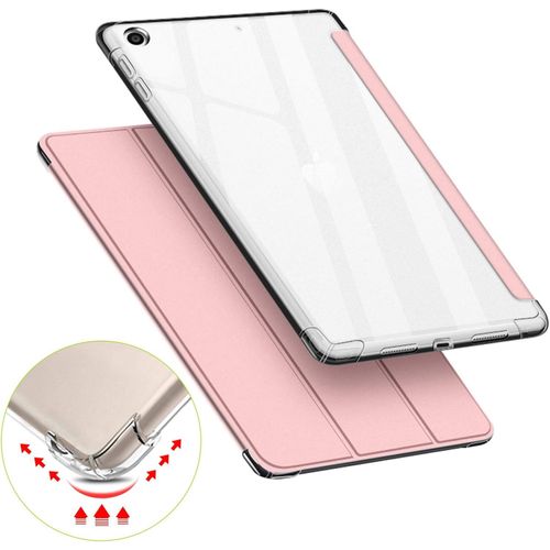 Coque Pour Ipad Mini 4/5 7,9 Pouces,Étui Arrière Souple Et Transparent En Tpu,Housse De Protection Antichoc,Smart Shell Veille/Réveil Automatique Pour Apple Ipad Mini 4 & Ipad Mini 5,Rose
