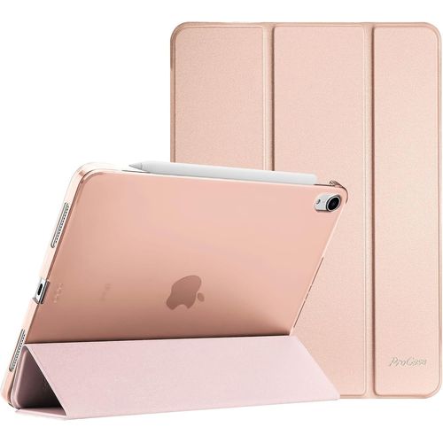 Coque Pour Ipad Air 11 Pouces(M3)2025/(M2)2024,Air 5ème 2022/4ème 2020 10.9 Pouces,Étui De Protection Anti-Chute,Rabat Magnétique Stable -Rose D'or