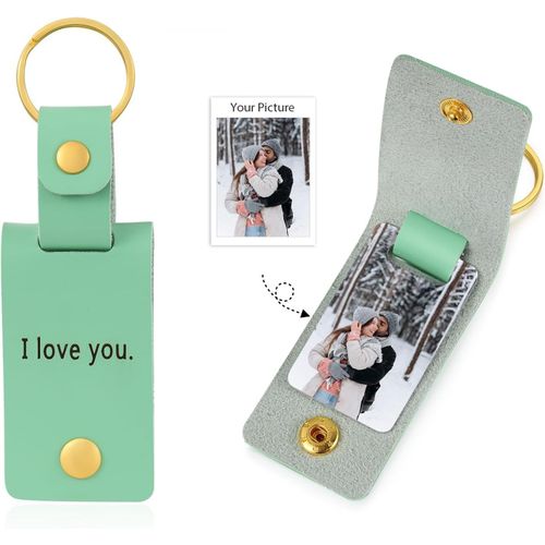 Porte-Clés Personnalisé Avec Photo Et Texte Porte-Clés Homme Femmes Porte-Clés Pour Anniversaire Fête Des Mères Jour De Noël Saint-Valentin