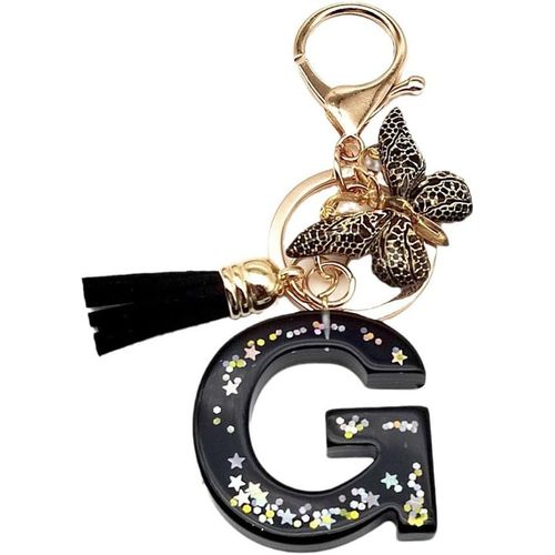 Nom Lettre Initiale Porte-Clés,Porte-Clés Avec Initiales Pour Filles Et Femmes,Alphabet Initial Keyring Pendentif,Pour Sac À Dos,Cartable