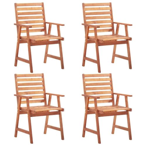 Chaises À Manger D'extérieur Lot De 4 Acacia Massif