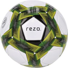 Ballon De Football - Rezo - Pvc - Taille 5 - Jaune Bicolore - Résistant