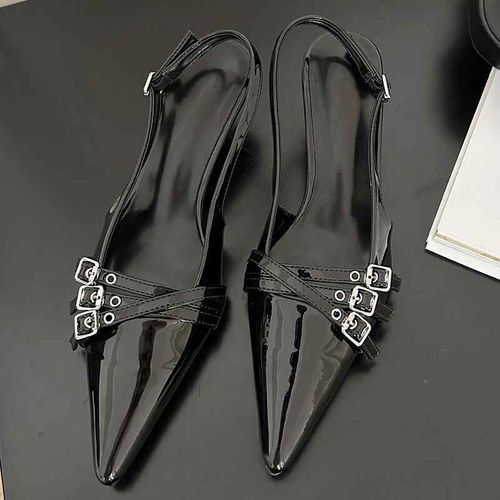 Chaussures À Talons Hauts En Cuir Pu Pour Femmes,Parker Pointu,Chaussures De Soirée,Sandales À La Mode,Escarpins Pour Filles,Été