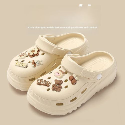 Sandales D'été À Semelle Optique Pour Femme,Pour La Maison,L'intérieur,La Plage,Semelle Extérieure En Pvc,Support De Talon À Réinitialisation,Pantoufles,Vente En,2024