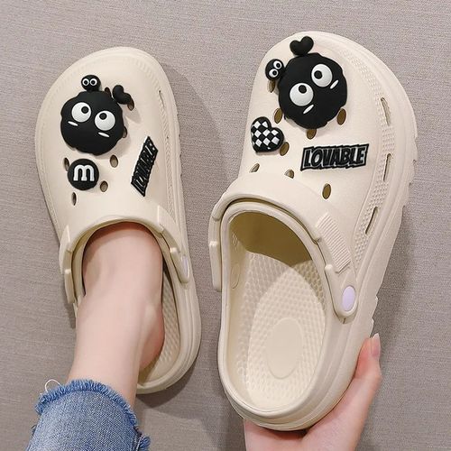 Sandales D'été À Semelle Optique Pour Femme,Pour La Maison,L'intérieur,La Plage,Semelle Extérieure En Pvc,Support De Talon À Réinitialisation,Pantoufles,Vente En,2024