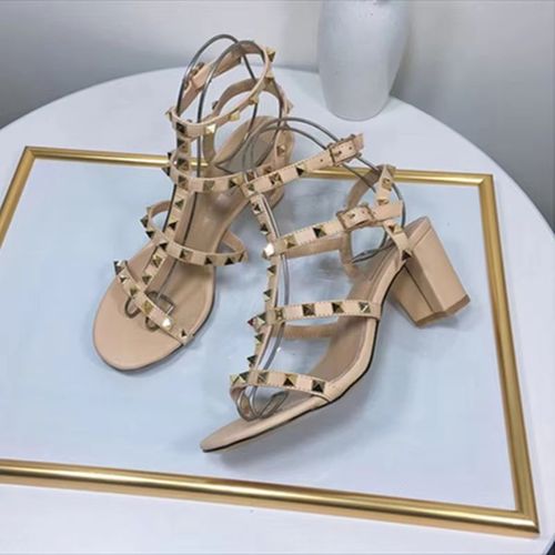 Sandales De Marque Célèbre Pour Femmes,Chaussures Nhydrshoes Avec Cuir Microcarence Clouté Or,Escarpins De 6cm 43