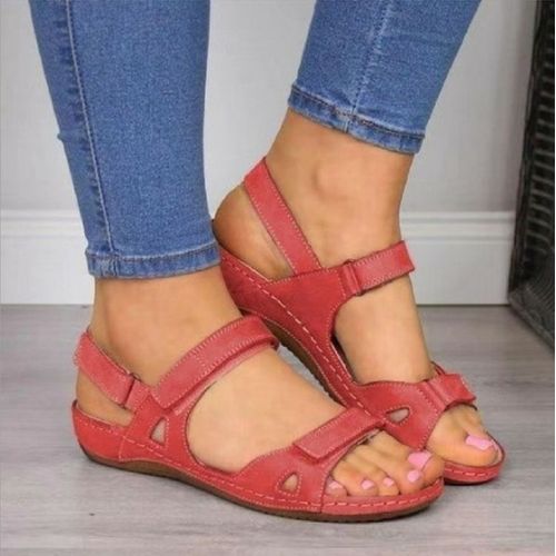 Sandales Basses En Cuir Pour Femmes,Sabots D'été,Respirants,Imbibés,Beige,Grande Taille,Muffins,Chaussures À Talons Bas,Mode 2025