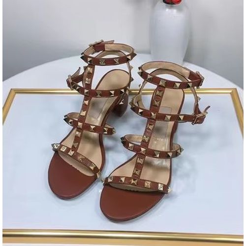 Sandales De Marque Célèbre Pour Femmes,Chaussures Nhydrshoes Avec Cuir Microcarence Clouté Or,Escarpins De 6cm 43