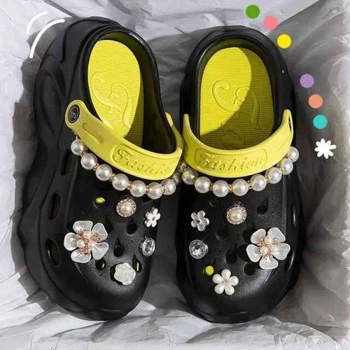 Pearl Jooptics-Sandales À Plateforme Pour Femmes,Chaussures De Diversification De Plage Astronomique,Chaussures Optiques D'été,Pantoufles Non Ald À Fleurs Pour Femmes,2024