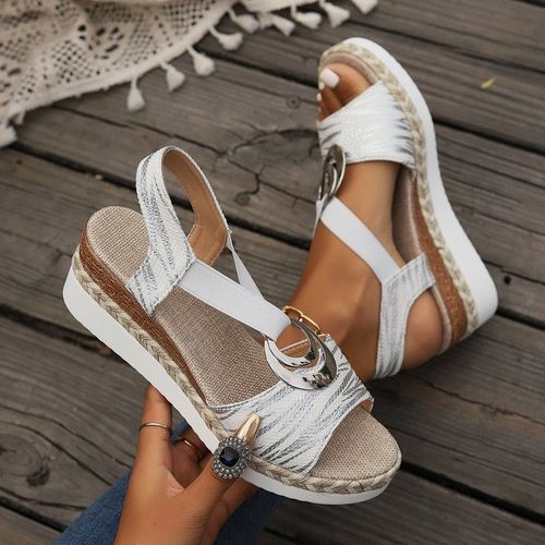 Sandales Basses En Cuir Pour Femmes,Sabots D'été,Respirants,Imbibés,Beige,Grande Taille,Muffins,Chaussures À Talons Bas,Mode 2025