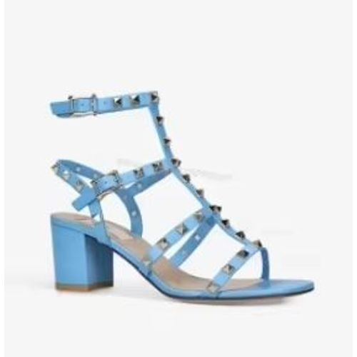 Sandales De Marque Célèbre Pour Femmes,Chaussures Nhydrshoes Avec Cuir Microcarence Clouté Or,Escarpins De 6cm 43