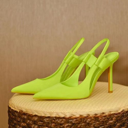 Escarpins À Enfiler Élégants Pour Femmes,Sandales À Talons Aiguilles,Sexy,Pointues,Luxe,Robe De Soirée,Designer,Été