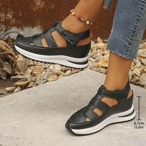 Sandales Basses En Cuir Pour Femmes,Sabots D'été,Respirants,Imbibés,Beige,Grande Taille,Muffins,Chaussures À Talons Bas,Mode 2025