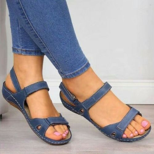Sandales Basses En Cuir Pour Femmes,Sabots D'été,Respirants,Imbibés,Beige,Grande Taille,Muffins,Chaussures À Talons Bas,Mode 2025