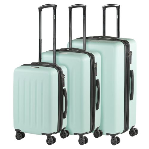 Valises. Lot De Valise Rigides 4 Roulettes - Valise Grande Taille, Valise Soute Avion, Bagages Pour Voyages.Ensemble Valise Voyage. Verrouillage À Combinaison