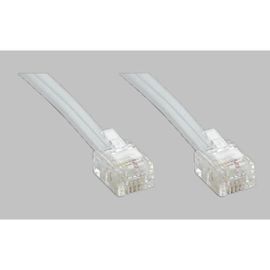 TECHNIMEDIA 9139TM03 Cable RJ11 Haut-Debit ADSL - 5 m - Blanc